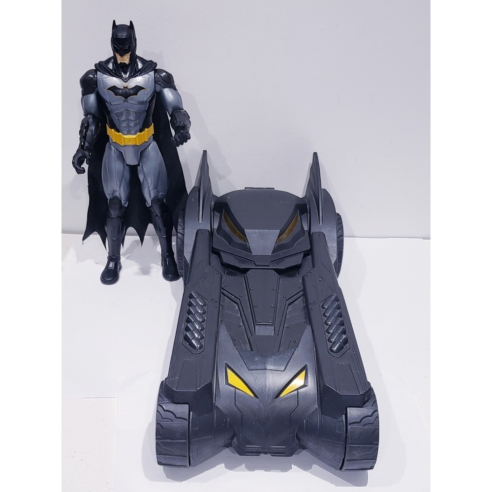 Spin Master 16" Batman Batmobile Toy Car Fits Most 12" Figures DC Comics Black